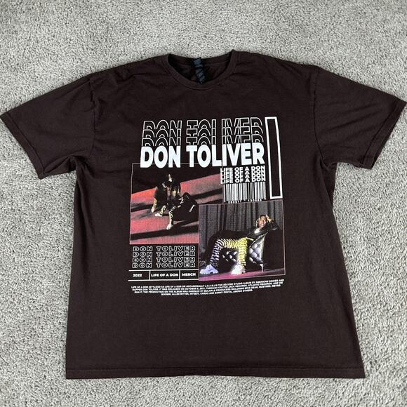Don Toliver Shirt Mens XL Black 2022 Life of a Don Graphic Tour Rap Hip Hop - Picture 2 of 9